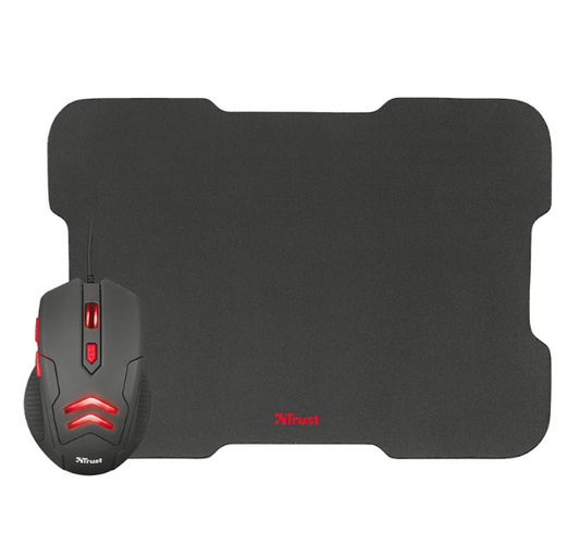 Combo Gaming Trust Ziva - Mouse Óptico y Mousepad