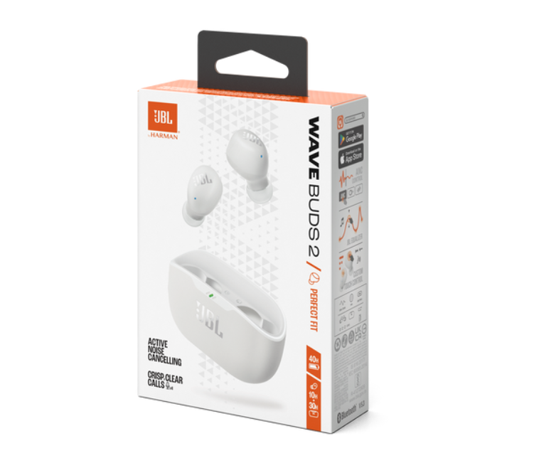 Audífonos Inalámbricos JBL Wave Buds 2 - Blanco