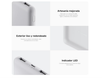 Power Bank Xiaomi 10.000 mAh 22.5W Lite - Gris