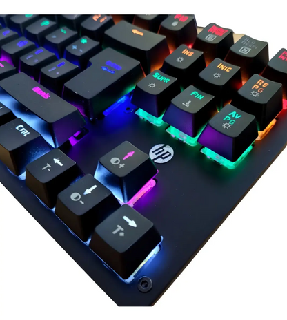 Teclado Gamer Mecánico HP GK200 RGB - Español Latino