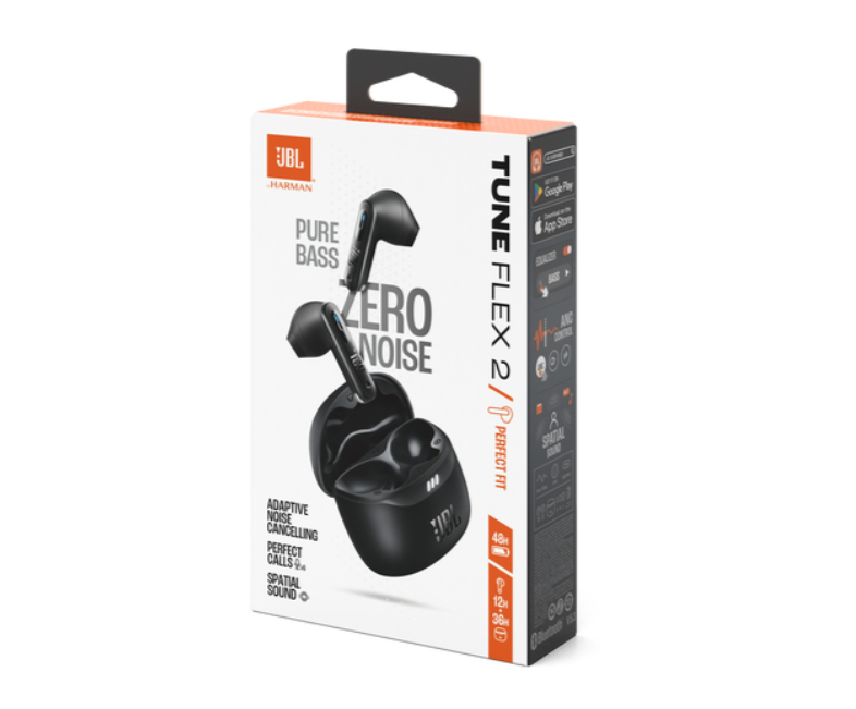 Audífonos JBL Tune Flex 2 Bluetooth - Negro