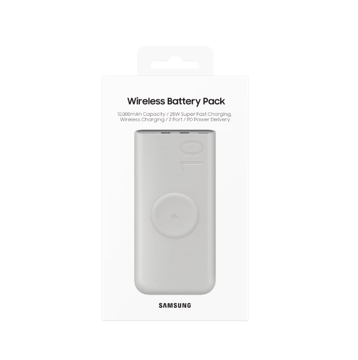 Cargador Portátil Inalámbrico Samsung 10.000 mAh 25W USB-C - Beige