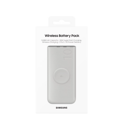 Cargador Portátil Inalámbrico Samsung 10.000 mAh 25W USB-C - Beige