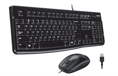 Kit de Teclado y Mouse Logitech MK120 - Negro