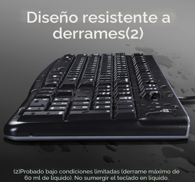 Kit de Teclado y Mouse Logitech MK120 - Negro