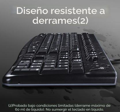 Kit de Teclado y Mouse Logitech MK120 - Negro