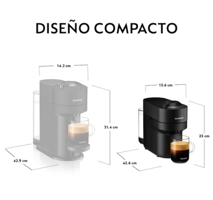 Cafetera Nespresso Vertuo Pop ENV90 - Negro