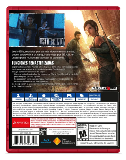The Last of Us Remasterizado para PS4 - Formato Físico