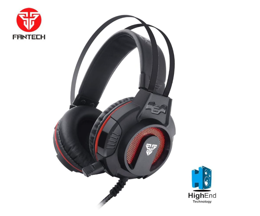 Audífonos Gamer Fantech Visage II HG17S RGB - Negro