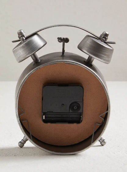Reloj de Mesa Clásico de Metal - Estilo Vintage
