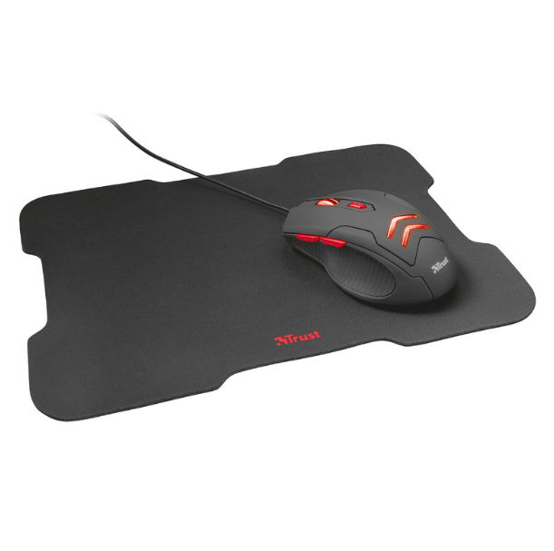 Combo Gaming Trust Ziva - Mouse Óptico y Mousepad