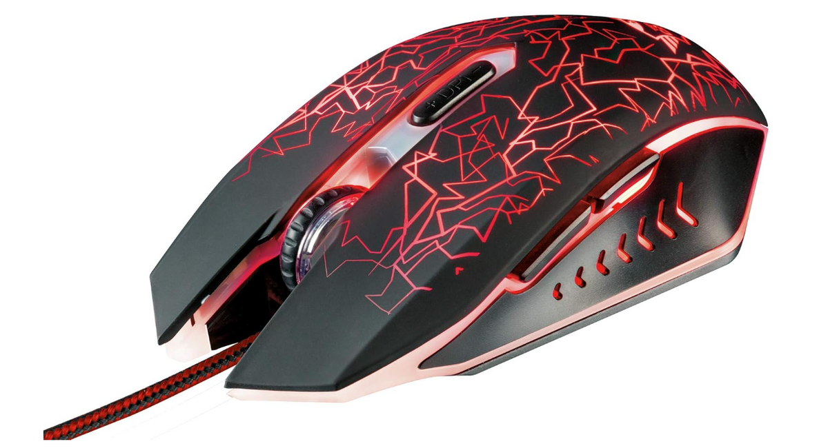 Mouse Gamer Trust GXT 105 Izza 2400 DPI - Negro