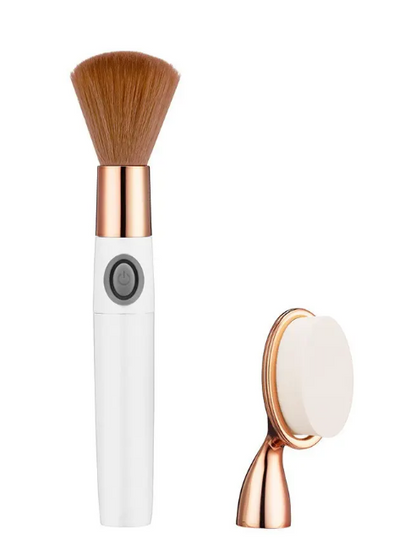 Set de Brochas de Maquillaje Conair True Glow con Vibración - Blanco