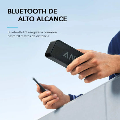 Parlante Bluetooth Soundcore 6W Estéreo Con Subwoofer IPX5 24hrs Negro