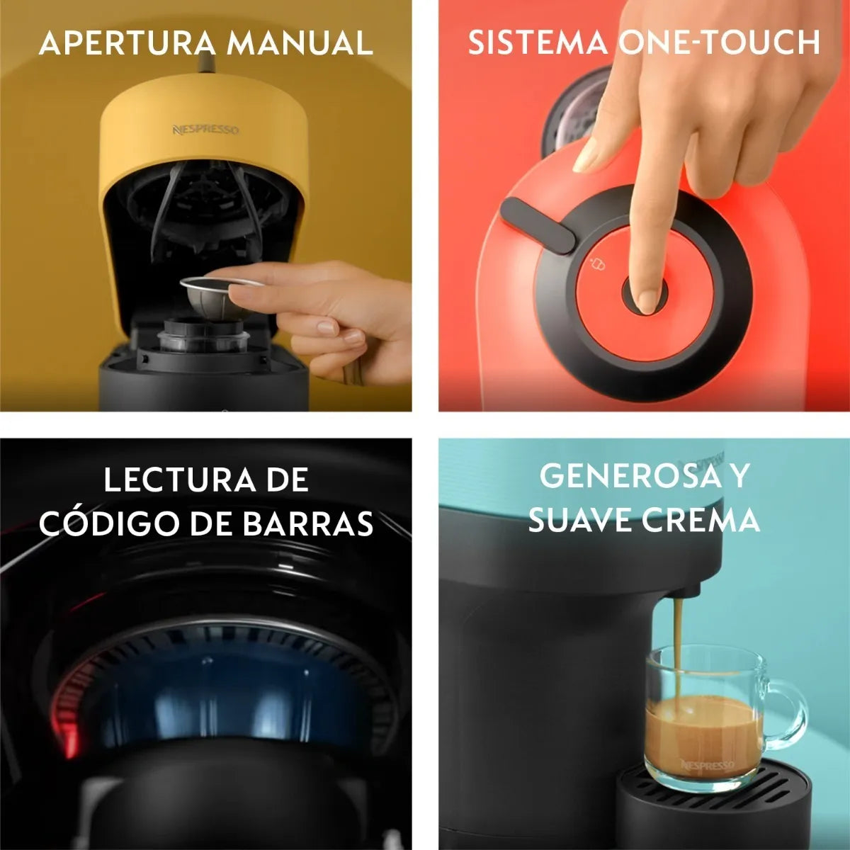 Cafetera Nespresso Vertuo Pop Automática – Cápsulas – Negro