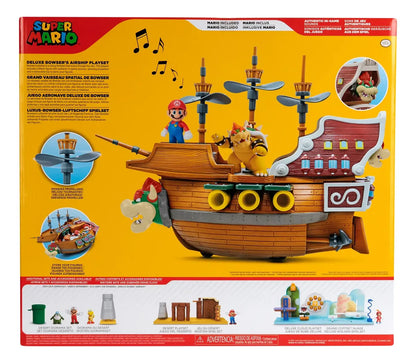 Set Figura Nintendo Super Mario Bros – Aeronave Deluxe Bowser