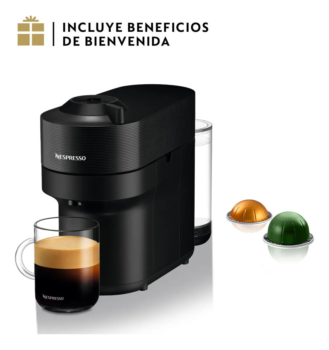Cafetera Nespresso Vertuo Pop Automática – Cápsulas – Negro