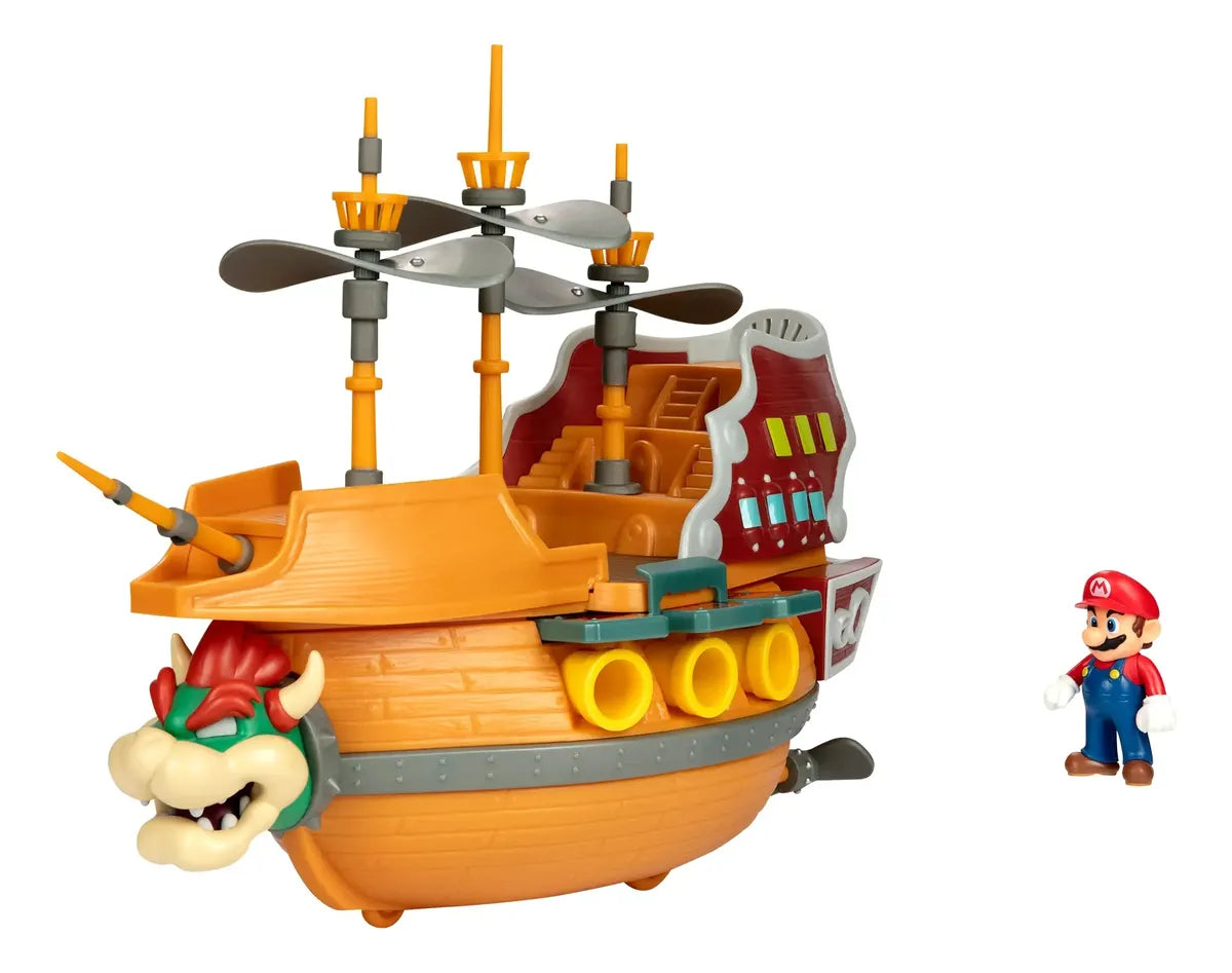 Set Figura Nintendo Super Mario Bros – Aeronave Deluxe Bowser