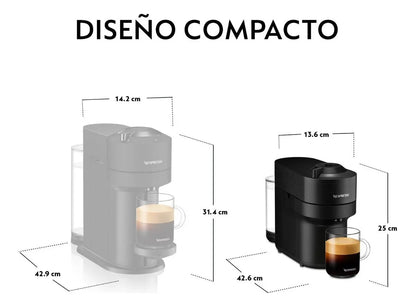 Cafetera Nespresso Vertuo Pop Automática – Cápsulas – Negro