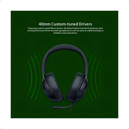Auriculares Gamer Razer Kraken X Lite Black Color Negro