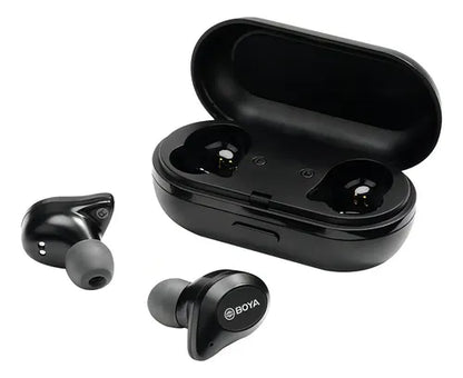Audífonos Inalámbricos Boya BY-AP1 con Estuche de Carga - Negro