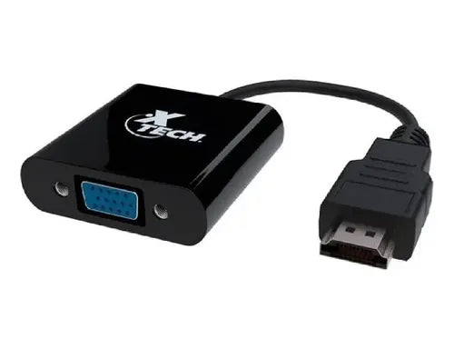 Adaptador HDMI a VGA Xtech XTC-363 Full HD 1080p - Negro