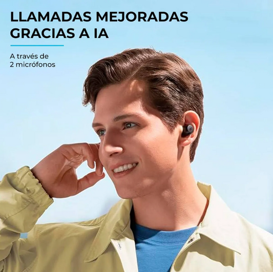 Audífonos Inalámbricos Soundcore Anker A25i 28hrs Ipx5 Color Negro