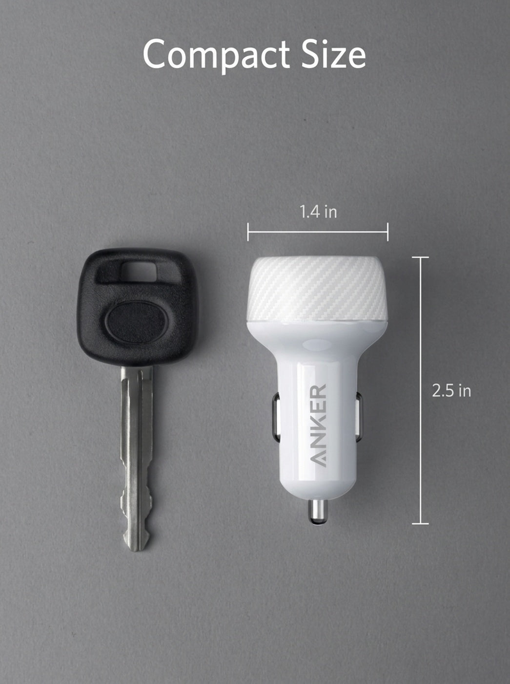 Cargador de Auto Anker PowerDrive 2 Elite 24W Dual USB