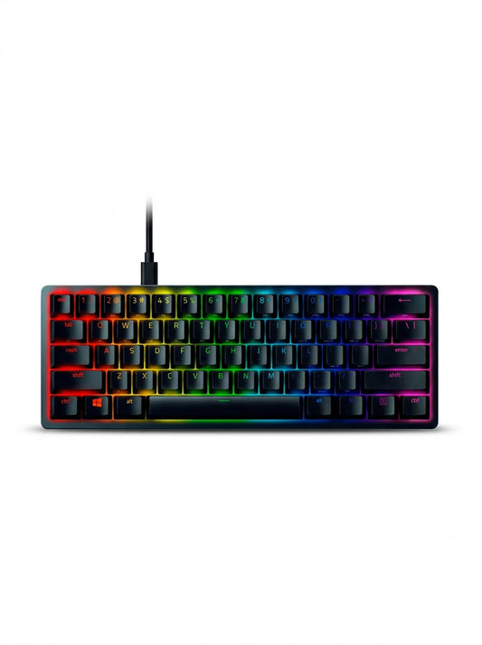 Teclado Gamer Razer Huntsman Mini 60% Óptico Clicky - Español (Con Ñ) Negro