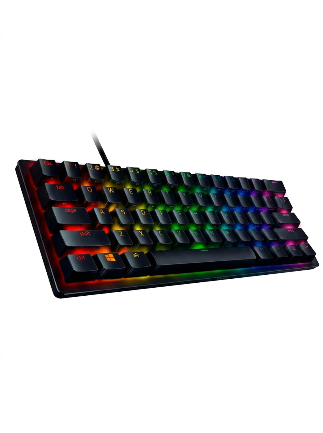 Teclado Gamer Razer Huntsman Mini 60% Óptico Clicky - Español (Con Ñ) Negro