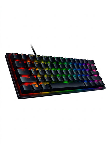 Teclado Gamer Razer Huntsman Mini 60% Óptico Clicky - Español (Con Ñ) Negro