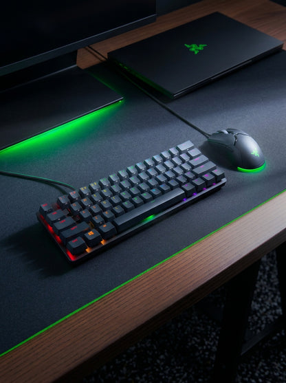 Teclado Gamer Razer Huntsman Mini 60% Óptico Clicky - Español (Con Ñ) Negro